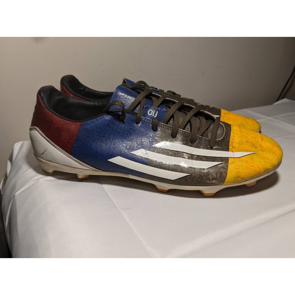 ADIDAS Adizero F10 FG MESSI Soccer Football Cleats Boots Multi Mens Size 11 - Picture 2 of 9